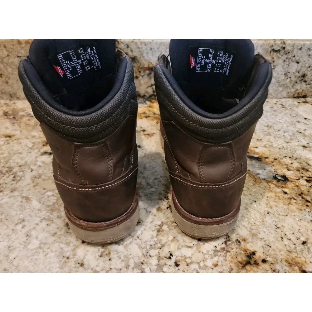 Red Wing Traction Tred lite Men's Boots 2462 Sz 8.5EE BOA Safety Toe Waterproof